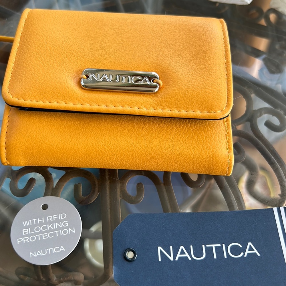 Nautical small RFID wallet. New without tags attached.